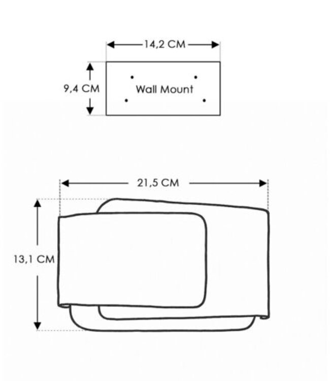Frezoli Wandlamp Stoine | Donker Messing | Aluminium