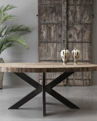 Be-Uniq Eettafel New York | Ovaal | 200 cm | Incl. Spinpoot