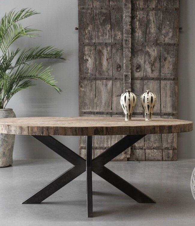 Be-Uniq Eettafel New York | Ovaal | 200 cm | Incl. Spinpoot