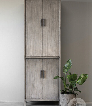 Be-Uniq 4-Deurs Kast | Patine Collection | H220xB75xD40 cm