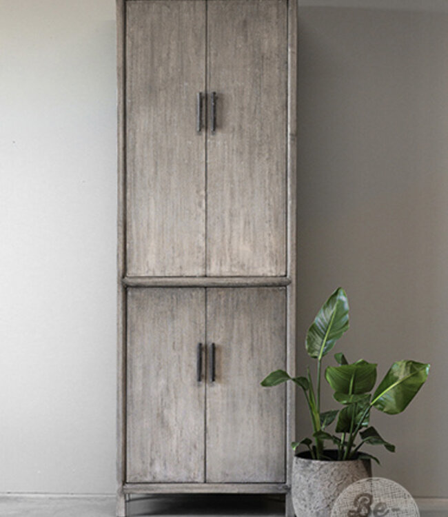 Be-Uniq 4-Deurs Kast | Patine Collection | H220xB75xD40 cm