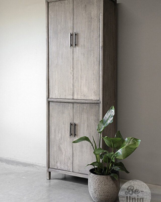 Be-Uniq 4-Deurs Kast | Patine Collection | H220xB75xD40 cm