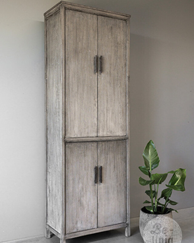 Be-Uniq 4-Deurs Kast | Patine Collection | H220xB75xD40 cm