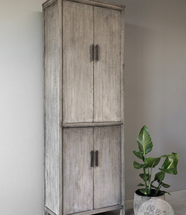 Be-Uniq 4-Deurs Kast | Patine Collection | H220xB75xD40 cm