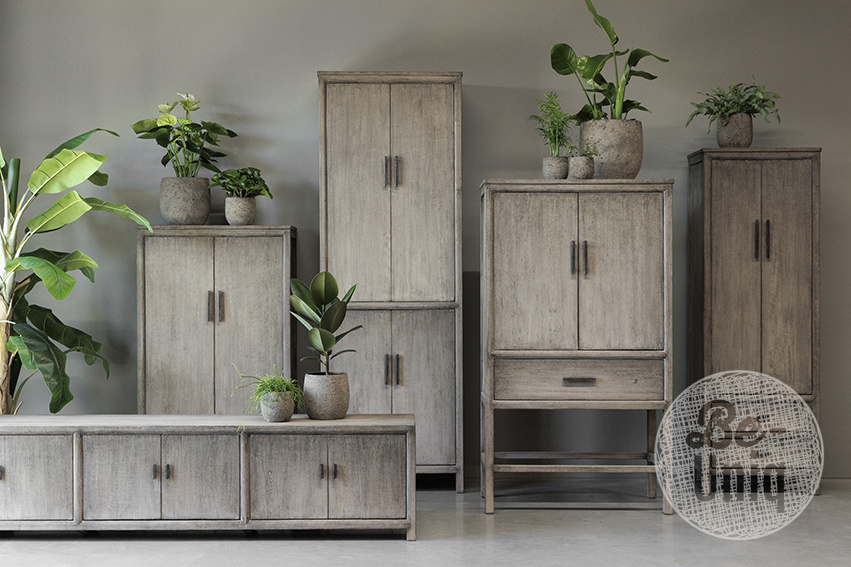 Be-Uniq 2-Deurs Kast | Patine Collection | H160xB90xD45 cm