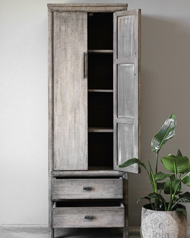 Be-Uniq 2-Deurs Kast | Patine Collection | H180xB60xD40 cm