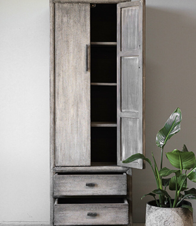 Be-Uniq 2-Deurs Kast | Patine Collection | H180xB60xD40 cm