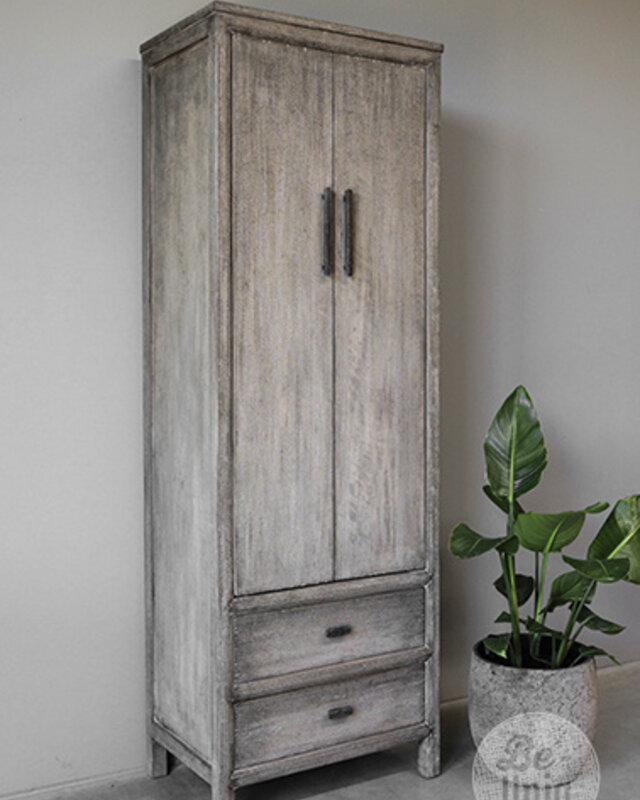 Be-Uniq 2-Deurs Kast | Patine Collection | H180xB60xD40 cm