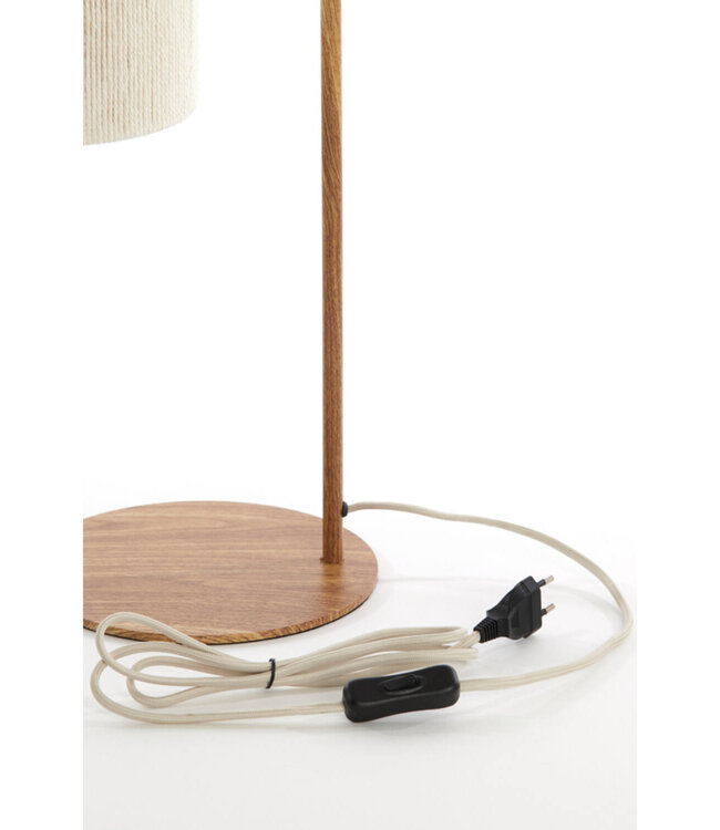 Light&Living Tafellamp Donio | Hout | Naturel | H59,5 x B26 x D20 cm