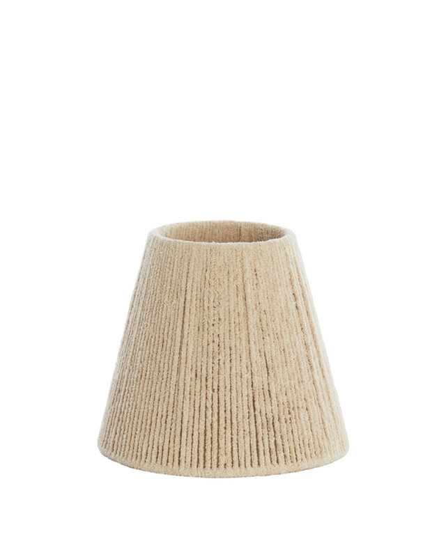 Light&Living Lampenkap Medana | Chenille Crème | 2 Maten