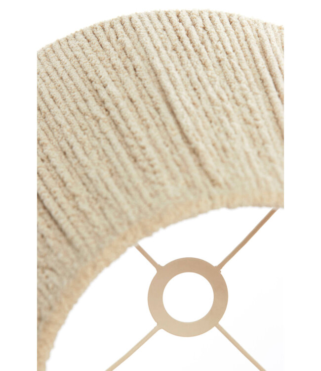 Light&Living Lampenkap Medana | Chenille Crème | 2 Maten