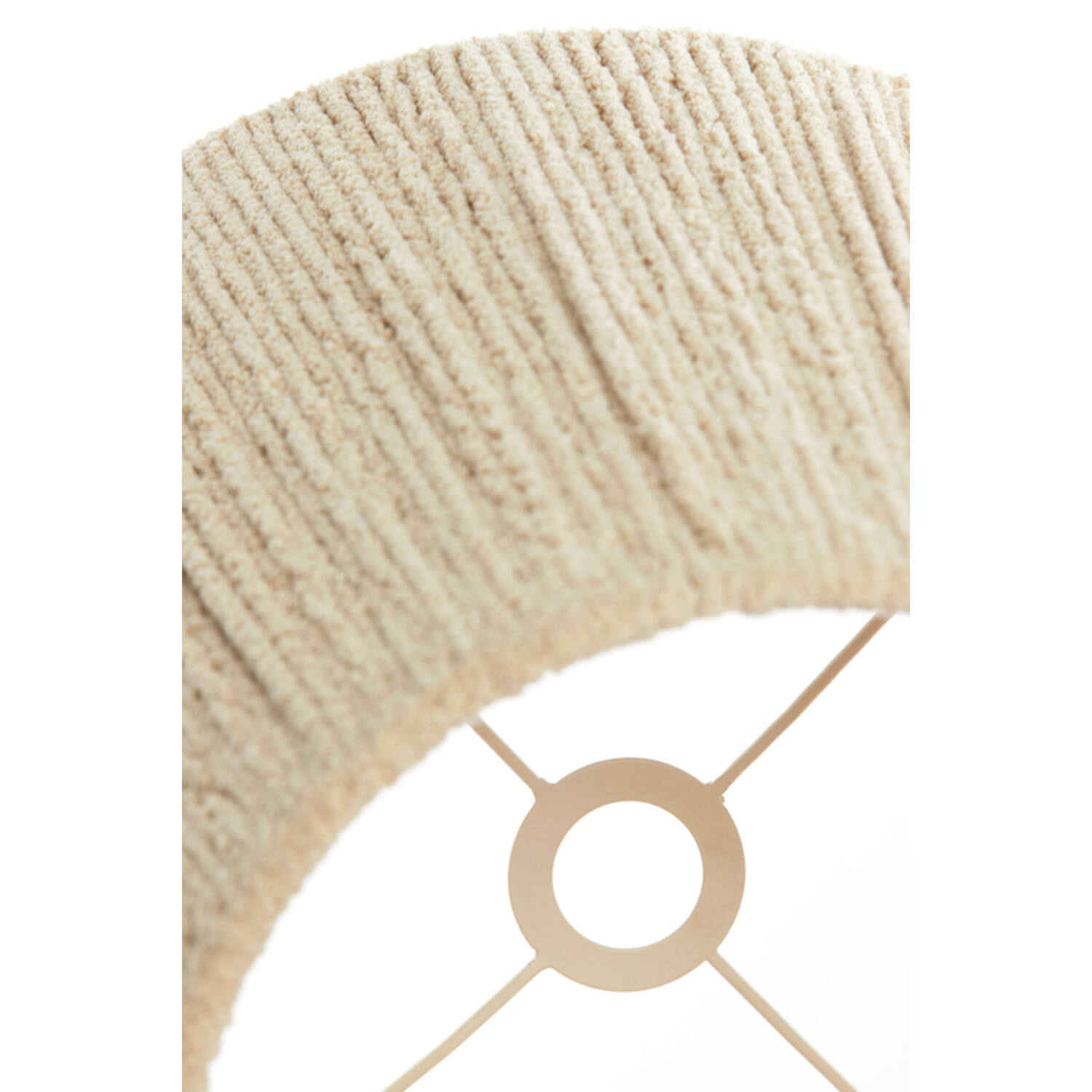 Light&Living Lampenkap Medana | Chenille Crème | 2 Maten