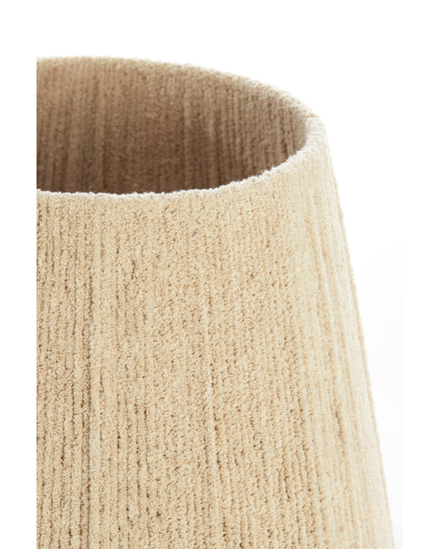 Light&Living Lampenkap Medana | Chenille Crème | 2 Maten