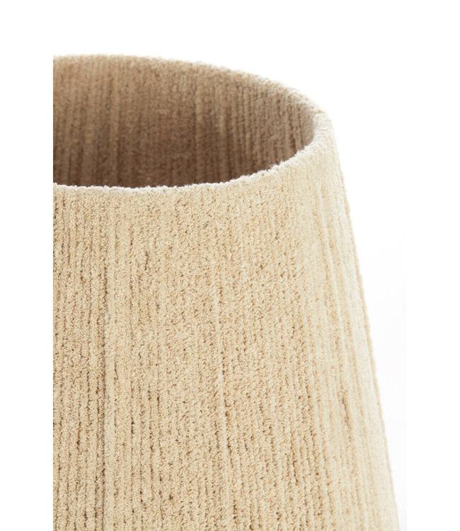 Light&Living Lampenkap Medana | Chenille Crème | 2 Maten