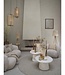 Light&Living Lampenkap Medana | Chenille Crème | 2 Maten