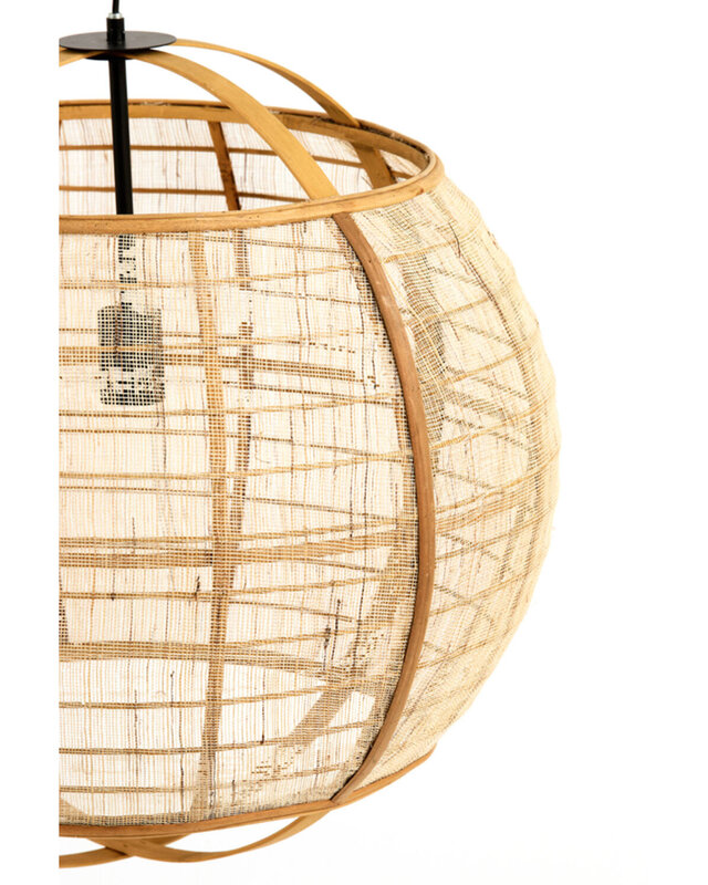 Light&Living Hanglamp Reeva | Linnen | Beige | H50 x D50,5 cm