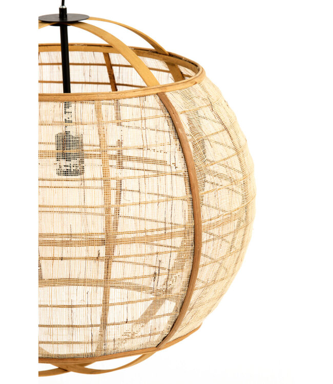 Light&Living Hanglamp Reeva | Linnen | Beige | H50 x D50,5 cm