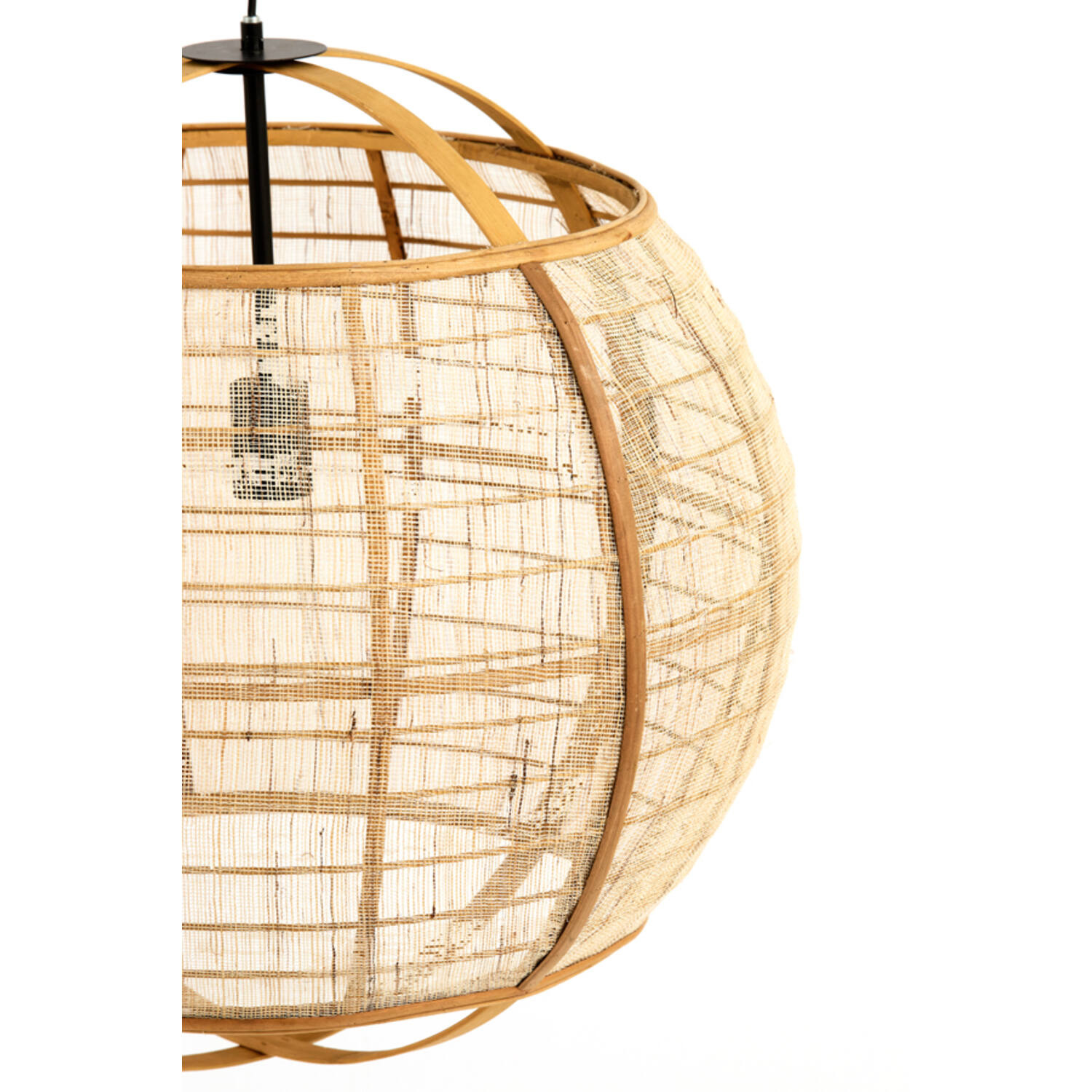 Light&Living Hanglamp Reeva | Linnen | Beige | H50 x D50,5 cm
