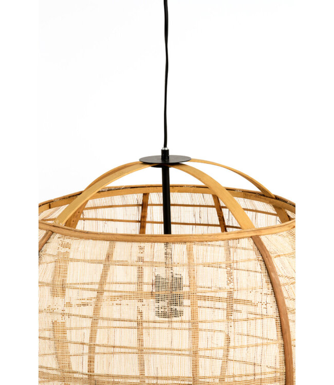 Light&Living Hanglamp Reeva | Linnen | Beige | H50 x D50,5 cm