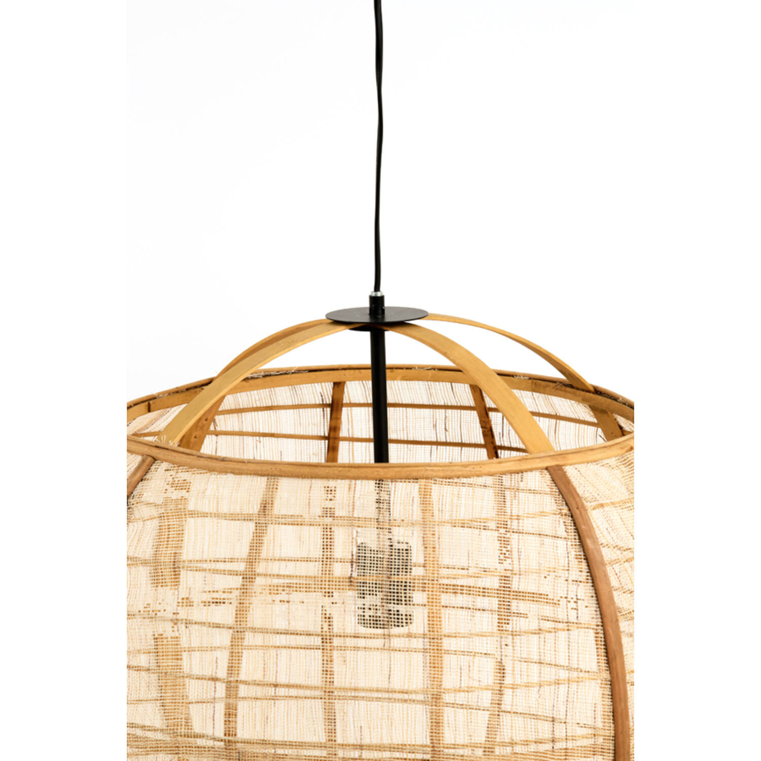 Light&Living Hanglamp Reeva | Linnen | Beige | H50 x D50,5 cm