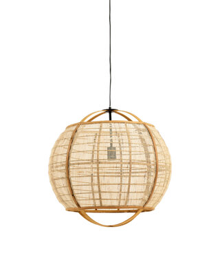 Light&Living Hanglamp Reeva | Linnen | Beige | H50 x D50,5 cm