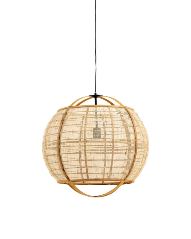 Light&Living Hanglamp Reeva | Linnen | Beige | H50 x D50,5 cm