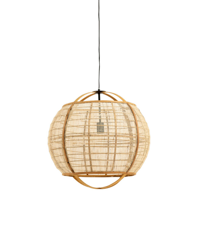 Light&Living Hanglamp Reeva | Linnen | Beige | H50 x D50,5 cm