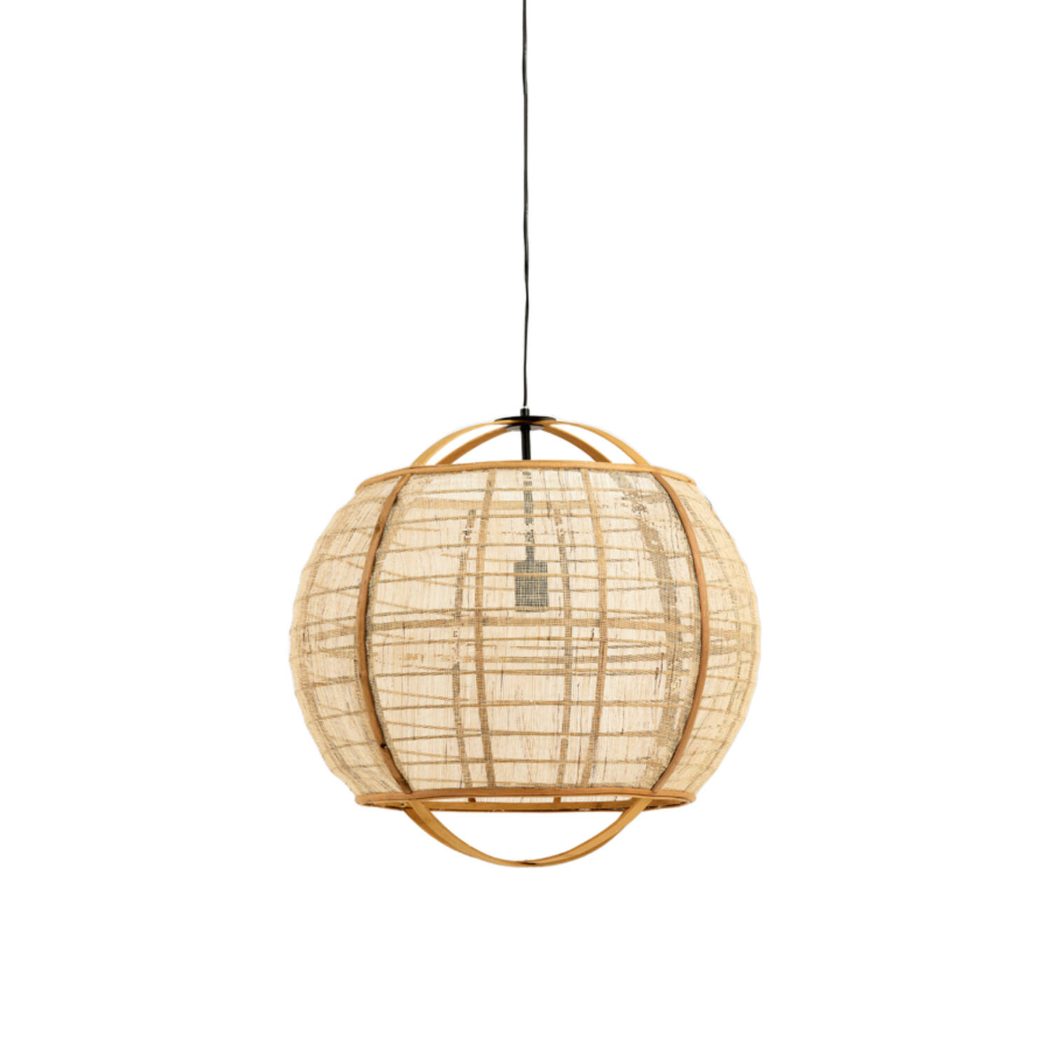 Light&Living Hanglamp Reeva | Linnen | Beige | H50 x D50,5 cm