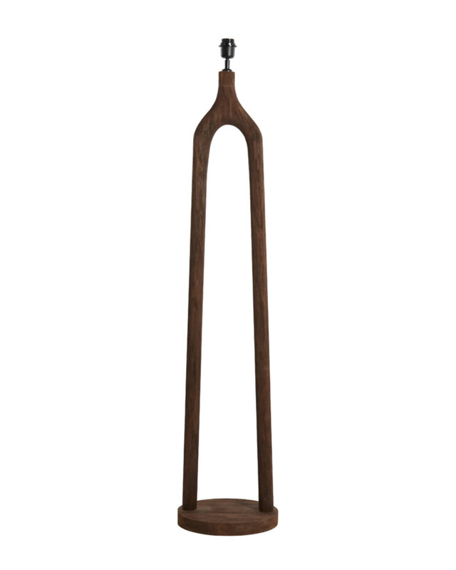 Light&Living Vloerlamp Xitta | Hout | Donkerbruin | H135 x D30 cm