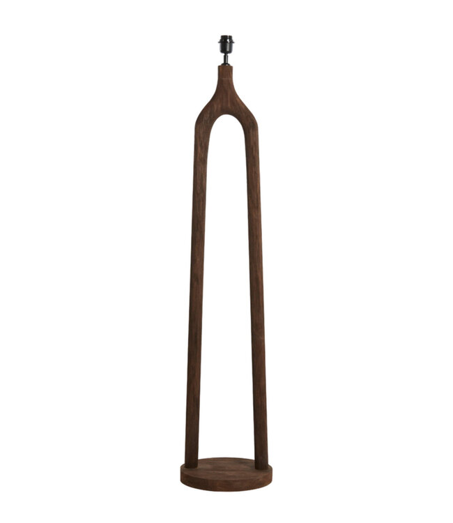 Light&Living Vloerlamp Xitta | Hout | Donkerbruin | H135 x D30 cm