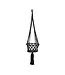 Bazar Bizar De Macramé Plantenhanger - Zwart - M_40