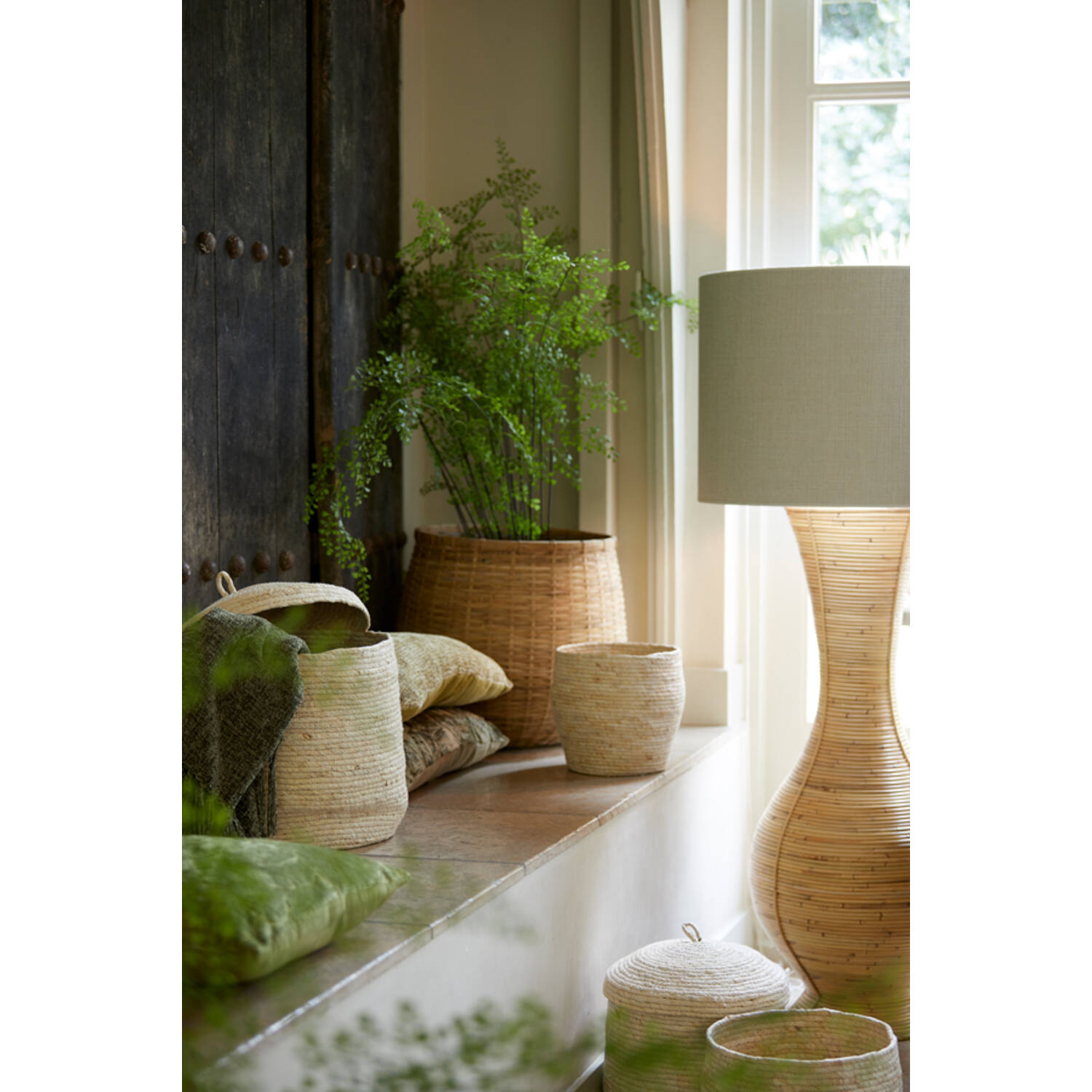 Light&Living Lampenkap Saverna | Gebroken Wit | Kies Maat