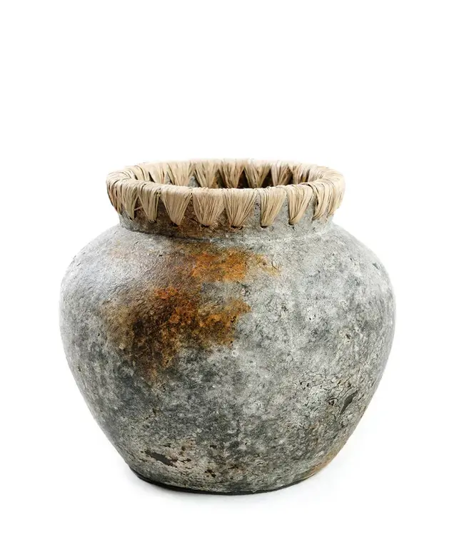 Bazar Bizar De Styly Vaas - Antiek Grijs - S