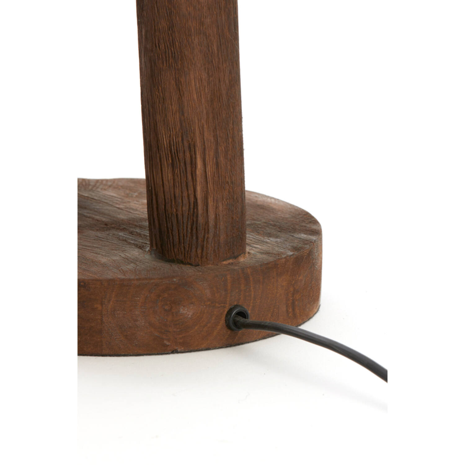 Light&Living Lampenvoet Xitta | Hout | Donkerbruin | H55 x D20 cm