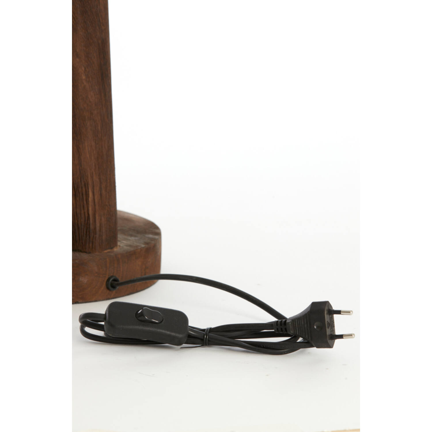 Light&Living Lampenvoet Xitta | Hout | Donkerbruin | H55 x D20 cm
