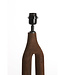 Light&Living Lampenvoet Xitta | Hout | Donkerbruin | H55 x D20 cm