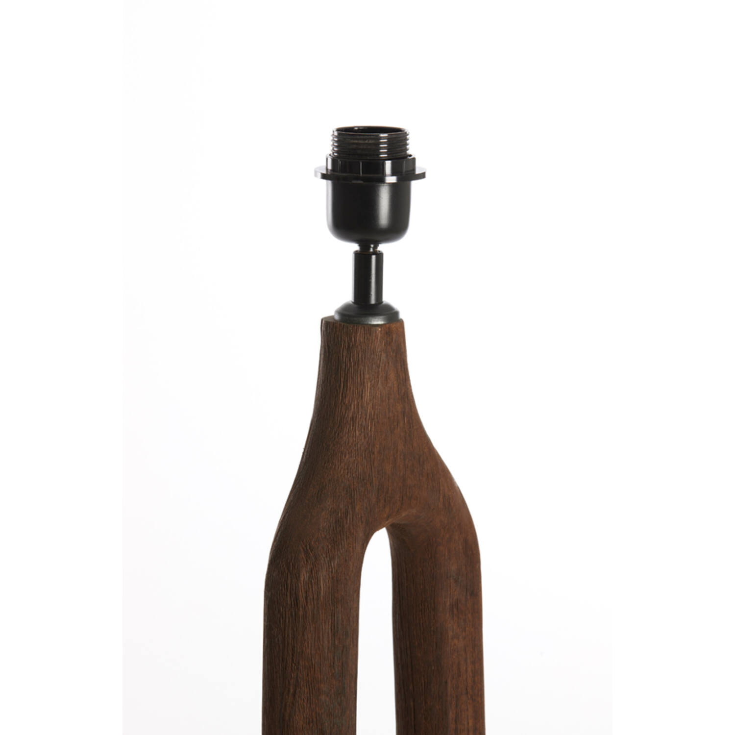 Light&Living Lampenvoet Xitta | Hout | Donkerbruin | H55 x D20 cm