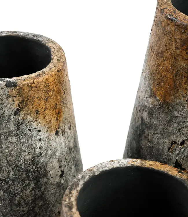 Bazar Bizar De Spookachtige Vaas - Antiek Grijs - S