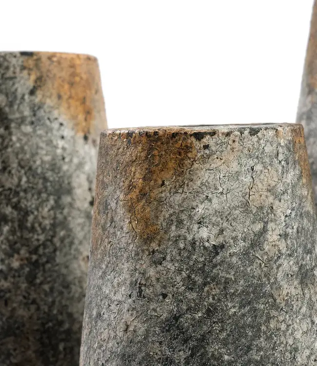 Bazar Bizar De Spookachtige Vaas - Antiek Grijs - S