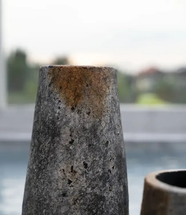 Bazar Bizar De Spookachtige Vaas - Antiek Grijs - S