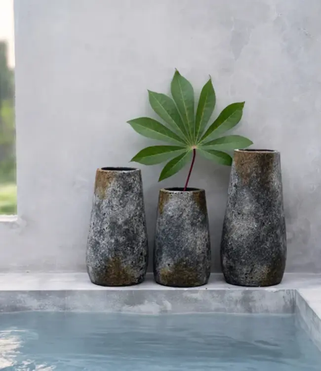 Bazar Bizar De Spookachtige Vaas - Antiek Grijs - S