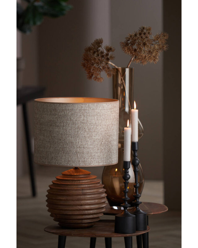 Light&Living Lampenkap Saverna | Beigebruin | Kies Maat