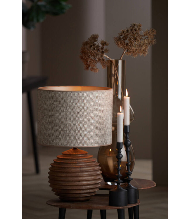 Light&Living Lampenkap Saverna | Beigebruin | Kies Maat