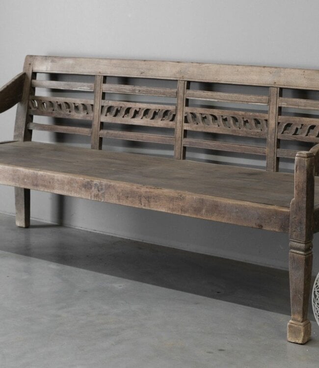 Be-Uniq Authentieke Bank | Indonesië | H88xB189xD74 cm