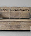 Be-Uniq Oude Bank Met Klep | Rustiek Verweerd | H95xB140xD52 cm
