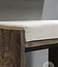 Be-Uniq Houten Kruk Lea | Met Linnen Zitkussen | Oud Hout