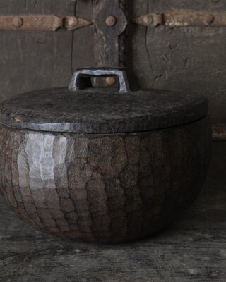 Be-Uniq Authentieke Bowl Met Deksel | Bruin