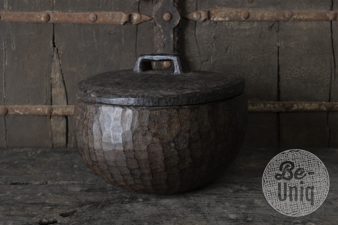 Be-Uniq Authentieke Bowl Met Deksel | Bruin