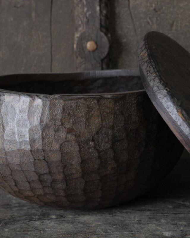 Be-Uniq Authentieke Bowl Met Deksel | Bruin