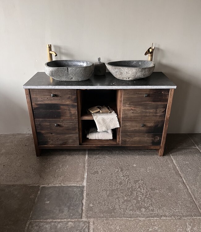 Rene Houtman Badkamermeubel Elsje Met Open Vak | Wagondelen